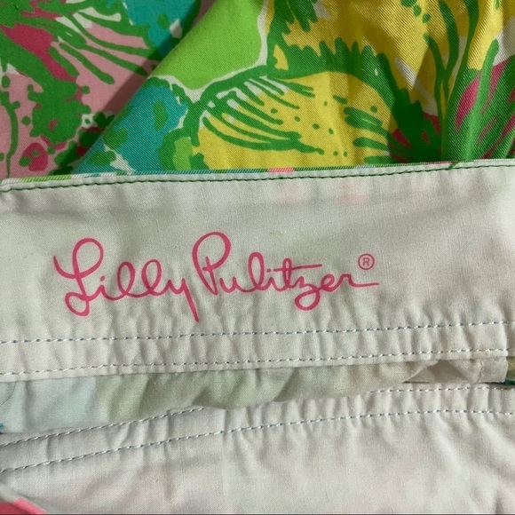 Lilly Pulitzer The Callahan Shorts Tropical Hibiscus Print Size 0 Beach - Picture 6 of 9